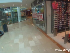 Sweet strawberry fuck in a WC