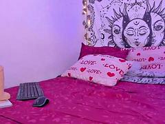 Amateur, Chica, Morena, Consolador, Lamidas, Público, Montar, Adolescente