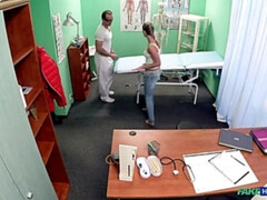 Hot blonde loves the doctors muscles and smooth talking charm