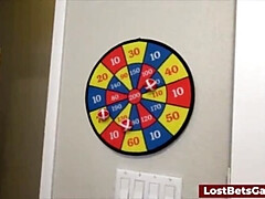 Blondine, Blasen, Frau frau mann, Spiele, Rotschopf, Sich ausziehen, Entkleiden, Flotter dreier