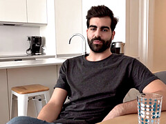 Lucky dude watches friend nail his girlfriend after shower & gives her a mouthful