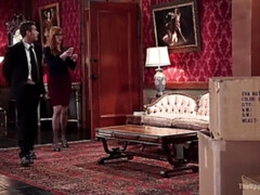 Anaal, Gebondenheid, Lul, Hd, Vernedering, Roodharige vrouw, Slaaf, Trio