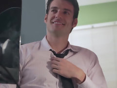 Nana, Attrapée, Talons, Naturelle, Seins naturels, Bureau, Culottes ou slips, Mouillée