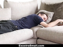 Tir de sperme, Faciale, Hard, Hd, Petite femme, Rousse roux, Rasée, Fils