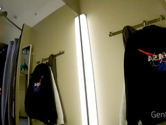 Dressing Room Adventure: I Show My Naked Body For A Sexy Lady...she Cant Resist And Makes Me Cum