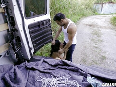 Bondage, Brunette brune, Tir de sperme, Hard, Hd, Fille latino, Adolescente, Nénés