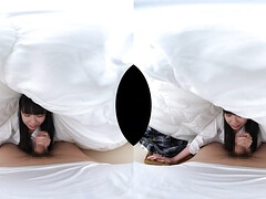 Glamour teen coquette exciting VR video