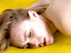 Rubia, Penetracion con dedos, Masturbación, Solo