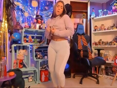 Grote kont, Bruinharig, Mollig, Softcore pornografie, Alleen, Tiener, Webcamera