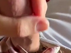 Enthousiasteling, Sperma shot, Europees, Harig, Ondergoed, Masturbatie, Alleen, Onder de rok