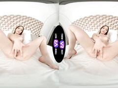 Bruinharig, Hd, Masturbatie, Orgasme, Gezichtspunt, Schreeuwen, Tiener, Tieten likken