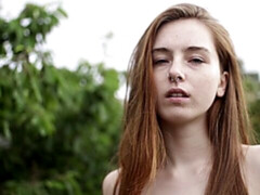 Rubia, Abierta, Pajear, Masturbación, Al aire libre, Flaco, Solo, Adolescente