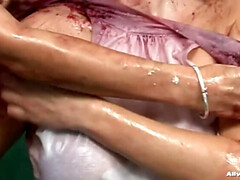 Sheila Queen & Jaqueline: A Lesbian Encounter Featuring Big Tits & Shower Fun