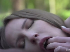 Bruinharig, Sperma shot, Sperma in gezicht, Buiten, Doordringend