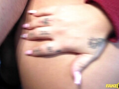 Olivia Stark gets fucked in the backseat of a car