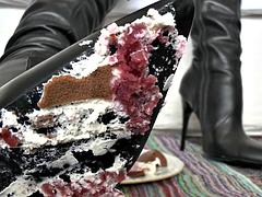 Smoking Mistress and Delicious Dessert From Boot Soles, POV Clip, Lady Victoria Valente