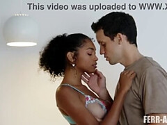 Спальня, Большой член, Большие сиськи, Минет, Черненькие, Поцелуи, Белье, Жесткий секс