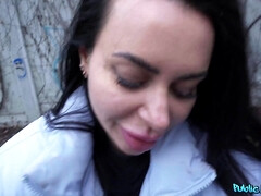 Chica, Verga grande, Mamada, Sexo duro, Al aire libre, Pov, Medias largas, Tetas