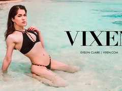 Stunning chicks Evelyn Claire and Misha Cross fuck with a shared lover