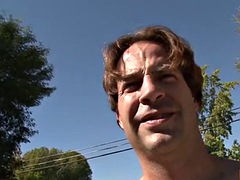 Nana, Gros seins, Sucer une bite, Brunette brune, Petite amie, Hard, Suçant, Nénés