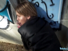 Sperma shot, Hardcore, Monster, Natuurlijk, Natuurlijke tieten, Buiten, Gezichtspunt, Openbaar