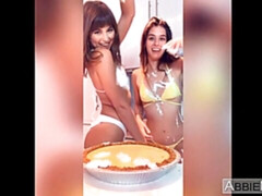 Cul, Bikini, Sucer une bite, Fétiche, Nourriture, Cuisine, Adolescente, Nénés