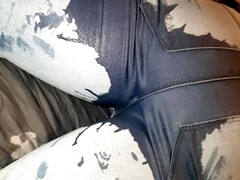 Enthousiasteling, Blond, Brits, Vrouw, Fetisj, Hd, Spijkerbroeken, Pissen