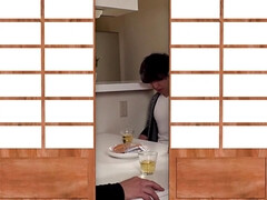 Grote mammen, Rondborstig, Sperma, Sperma shot, Fetisj, Japaans, Gezichtspunt, Tieten likken