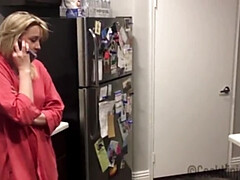 Blonde MILF Step Mom Confesses & Fucks Step Son on Christmas - POV BJ & Big Tits