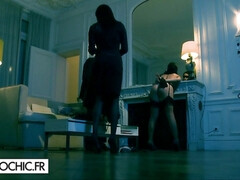 Большие сиськи, Бондаж, Грудастые, Собачьи, Доминирование, Лизание, Киски, Чулки