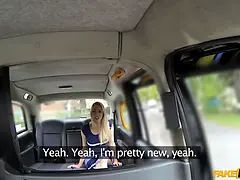 Faux cab - chesty cougar loves a Big Cock in her british butt