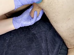 Leie, Dildo, Handschuhe, Handjob, Latex, Massage, Milf, Ehefrau