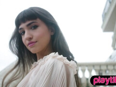 Kont, Grote mammen, Rondborstig, Harig, Ondergoed, Naakt, Klein, Alleen