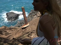 Bad, Bikini, Blondine, Absätze, Milf, Höschen, Pov, Titten