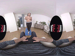VirtualTaboo.com big-titted sis Sofia Lee fucks lucky brutha on yoga math