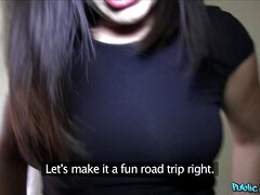 Amateur, Chica, Mamada, Coche, Europeo, Al aire libre, Pov, Realidad