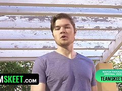 Blasen, Spermaladung, Behaart, Hd, Lecken, Im freien, Tittenfick, Titten