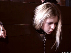 Enchanting blonde hard core fucked in ass and cunt by dude