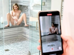 Arsch, Blondine, Blasen, Hundestellung, Handjob, Rasiert, Entkleiden, Titten