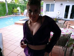 Chubby slut Brooke Benz gets fucked outdoors