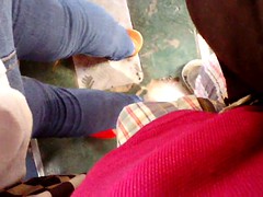 UNIVERSITARIA DEJANDOSE DAR ROCES EN EL CULITO