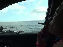 Amateur, Playa, Bikini, Penetracion con dedos, Novia, Orgasmo, Al aire libre, Público