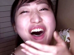 Asiatisch, Braunhaarige, Spermaladung, Aufs gesicht abspritzen, Gruppe, Hd, Japanische massage, Pov