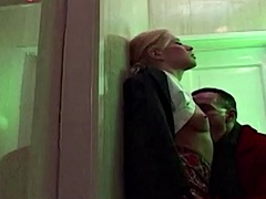 RUSSIAN INSTITUTE - Quickie anal in bathroom with hot teen Natalli Di Angelo