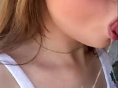 Teenager Ejaculant Covered Face Outside - Outside blowjobs