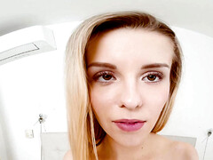 Solo VR masturbation from cute Lucky Bee