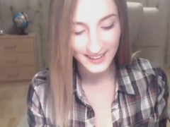 blonde teen masturbate on armchair  webcam show part 1
