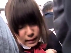Mako Higashio Asian teen in school uniform licks ass