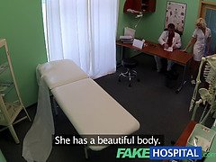 Lucky patient gets a hot and heavy treatment from his horny doctor in fake hospital roleplay