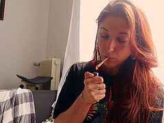 Enthousiasteling, Roodharige vrouw